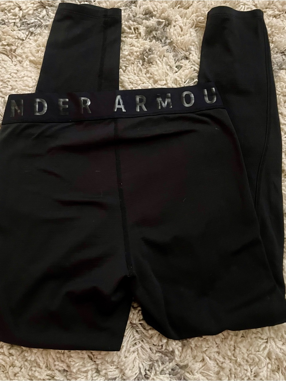 Under Armour Base 2.0 ColdGear Black Leggings Pants (M)